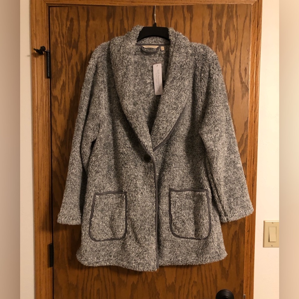 Soft Surroundings Sherpa Fleece Cardigan